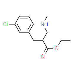 ChemSpider 2D Image | Ethyl 2-(3-chlorobenzyl)-3-(methylamino)propanoate | C13H18ClNO2