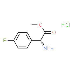 ChemSpider 2D Image | Methyl D-2-(4-fluorophenyl)glycinate | C9H11ClFNO2