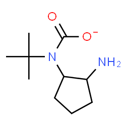 ChemSpider 2D Image | trans-tert-butyl-2-aminocyclopentylcarbamate | C10H19N2O2