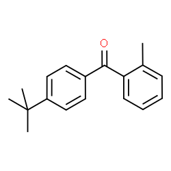 ChemSpider 2D Image | (2-Methylphenyl)[4-(2-methyl-2-propanyl)phenyl]methanone | C18H20O