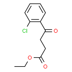 ChemSpider 2D Image | Ethyl 4-(2-chlorophenyl)-4-oxobutanoate | C12H13ClO3