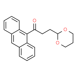 ChemSpider 2D Image | 1-(9-Anthryl)-3-(1,3-dioxan-2-yl)-1-propanone | C21H20O3