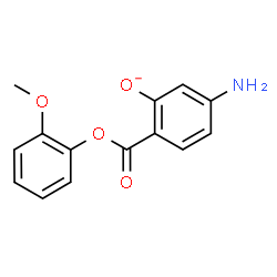 ChemSpider 2D Image | 5-Amino-2-[(2-methoxyphenoxy)carbonyl]phenolate | C14H12NO4