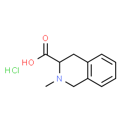 ChemSpider 2D Image | 2-methyl-3,4-dihydro-1H-isoquinoline-3-carboxylic acid hydrochloride | C11H14ClNO2