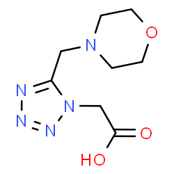 ChemSpider 2D Image | [5-(4-Morpholinylmethyl)-1H-tetrazol-1-yl]acetic acid | C8H13N5O3
