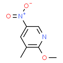 ChemSpider 2D Image | 2-Methoxy-5-nitro-3-picoline | C7H8N2O3