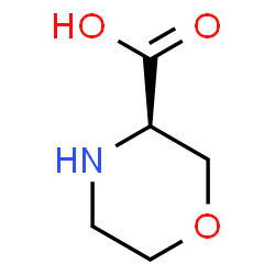 ChemSpider 2D Image | (R)-3-Morpholinecarboxylic Acid | C5H9NO3