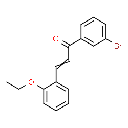 ChemSpider 2D Image | 1-(3-Bromophenyl)-3-(2-ethoxyphenyl)-2-propen-1-one | C17H15BrO2