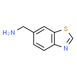 ChemSpider 2D Image | 1-(1,3-Benzothiazol-6-yl)methanamine | C8H8N2S