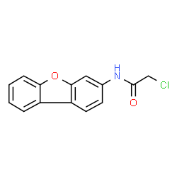 ChemSpider 2D Image | 2-Chloro-N-(dibenzo[b,d]furan-3-yl)acetamide | C14H10ClNO2