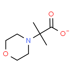 ChemSpider 2D Image | 2-Methyl-2-(4-morpholinyl)propanoate | C8H14NO3