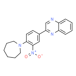 ChemSpider 2D Image | 2-[4-(1-Azepanyl)-3-nitrophenyl]quinoxaline | C20H20N4O2