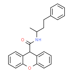ChemSpider 2D Image | N-(4-Phenyl-2-butanyl)-9H-xanthene-9-carboxamide | C24H23NO2