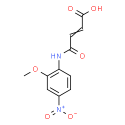 ChemSpider 2D Image | 4-[(2-Methoxy-4-nitrophenyl)amino]-4-oxo-2-butenoic acid | C11H10N2O6