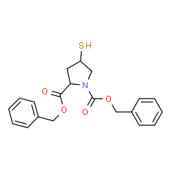 ChemSpider 2D Image | Dibenzyl 4-sulfanyl-1,2-pyrrolidinedicarboxylate | C20H21NO4S