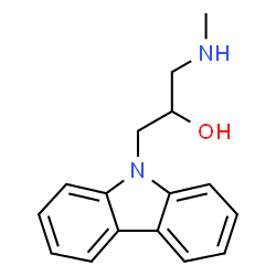 ChemSpider 2D Image | 1-(carbazol-9-yl)-3-(methylamino)propan-2-ol | C16H18N2O