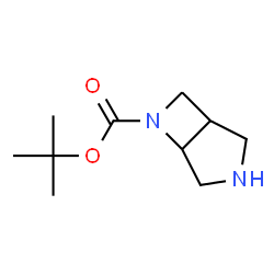 ChemSpider 2D Image | tert-butyl 3,6-diazabicyclo[3.2.0]heptane-6-carboxylate | C10H18N2O2
