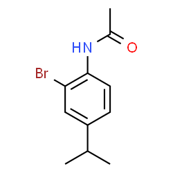 ChemSpider 2D Image | N-(2-Bromo-4-isopropylphenyl)acetamide | C11H14BrNO