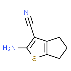 ChemSpider 2D Image | 2-amino-4H,5H,6H-cyclopenta[b]thiophene-3-carbonitrile | C8H8N2S