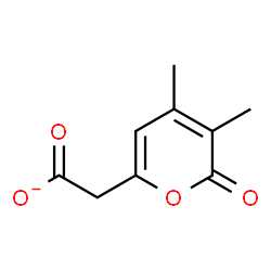 ChemSpider 2D Image | (3,4-Dimethyl-2-oxo-2H-pyran-6-yl)acetate | C9H9O4