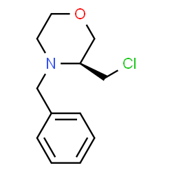 ChemSpider 2D Image | (S)-4-Benzyl-3-chloromethyl-morpholine | C12H16ClNO