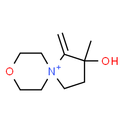 ChemSpider 2D Image | 2-Hydroxy-2-methyl-1-methylene-8-oxa-5-azoniaspiro[4.5]decane | C10H18NO2