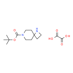 ChemSpider 2D Image | tert-Butyl 1,7-diazaspiro[3.5]nonane-7-carboxylate oxalate | C14H24N2O6