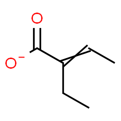 ChemSpider 2D Image | 2-Ethyl-2-butenoate | C6H9O2