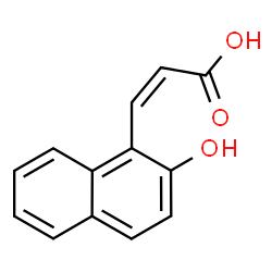 ChemSpider 2D Image | (2Z)-3-(2-Hydroxy-1-naphthyl)acrylic acid | C13H10O3