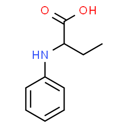 ChemSpider 2D Image | 2-Anilinobutanoic acid | C10H13NO2