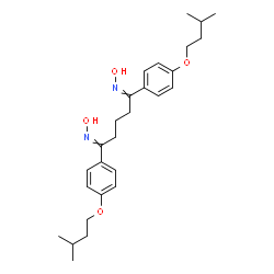ChemSpider 2D Image | N,N'-Dihydroxy-1,5-bis[4-(3-methylbutoxy)phenyl]-1,5-pentanediimine | C27H38N2O4