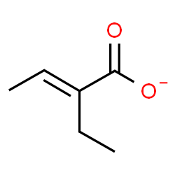 ChemSpider 2D Image | (2E)-2-Ethyl-2-butenoate | C6H9O2