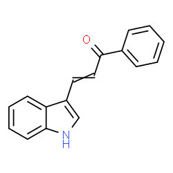 ChemSpider 2D Image | 3-(1H-Indol-3-yl)-1-phenyl-propenone | C17H13NO