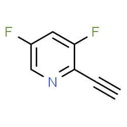 ChemSpider 2D Image | 2-Ethynyl-3,5-difluoropyridine | C7H3F2N
