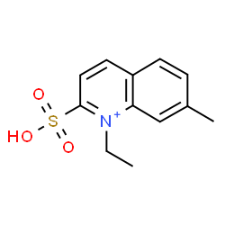 ChemSpider 2D Image | 1-Ethyl-7-methyl-2-sulfoquinolinium | C12H14NO3S