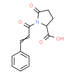 ChemSpider 2D Image | 1-Cinnamoyl-5-oxoproline | C14H13NO4