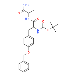 ChemSpider 2D Image | O-Benzyl-N-{[(2-methyl-2-propanyl)oxy]carbonyl}tyrosylalaninamide | C24H31N3O5