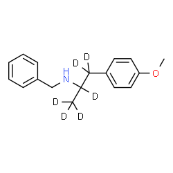 ChemSpider 2D Image | N-Benzyl-1-(4-methoxyphenyl)-2-(~2~H_6_)propanamine | C17H15D6NO