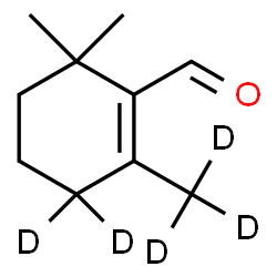 ChemSpider 2D Image | β-Cyclocitral-d5 | C10H11D5O