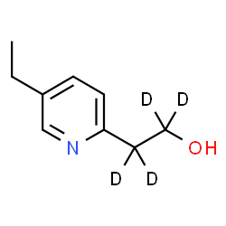 ChemSpider 2D Image | 2-(5-Ethyl-2-pyridinyl)(~2~H_4_)ethanol | C9H9D4NO