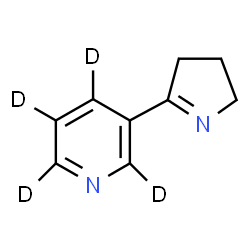 ChemSpider 2D Image | Myosmine-2,4,5,6-d4 | C9H6D4N2