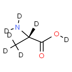 ChemSpider 2D Image | L-Alanine-d7 | C3D7NO2