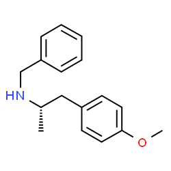 ChemSpider 2D Image | (2S)-N-Benzyl-1-(4-methoxyphenyl)-2-propanamine | C17H21NO