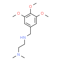 ChemSpider 2D Image | N,N-Dimethyl-N'-(3,4,5-trimethoxybenzyl)-1,2-ethanediamine | C14H24N2O3