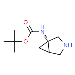 ChemSpider 2D Image | TERT-BUTYL N-[(1S)-3-AZABICYCLO[3.1.0]HEXAN-1-YL]CARBAMATE | C10H18N2O2