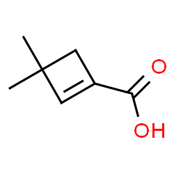 ChemSpider 2D Image | 3,3-Dimethyl-1-cyclobutene-1-carboxylic acid | C7H10O2