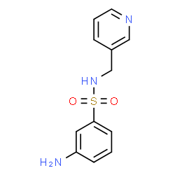 ChemSpider 2D Image | 3-Amino-N-(3-pyridinylmethyl)benzenesulfonamide | C12H13N3O2S