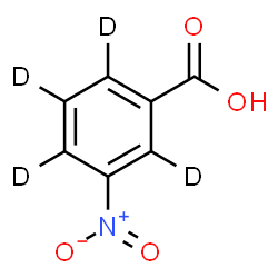 ChemSpider 2D Image | 3-Nitrobenzoic-d4 Acid | C7HD4NO4