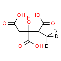 ChemSpider 2D Image | 2-METHYL-D3-CITRIC ACID | C7H7D3O7