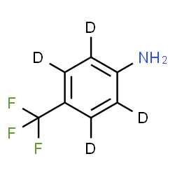 ChemSpider 2D Image | 4-(Trifluoromethyl)(~2~H_4_)aniline | C7H2D4F3N